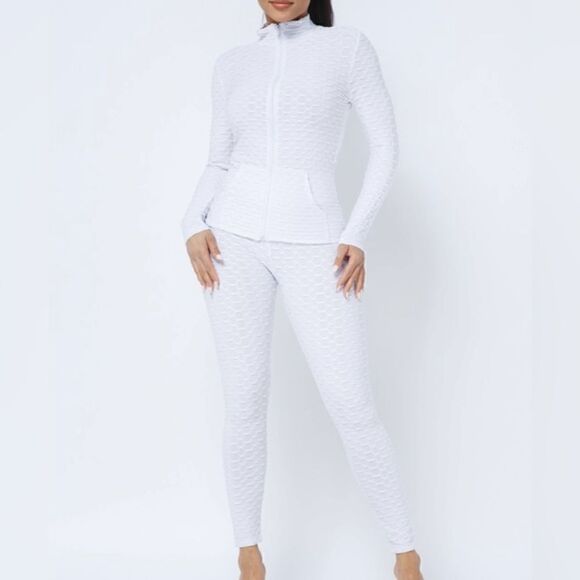 White honeycomb two piece active set - Picture 1 of 4
